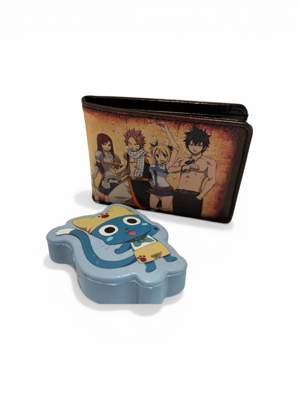 Fairy Tail Team Natsu Wallet with Happy Coin Case